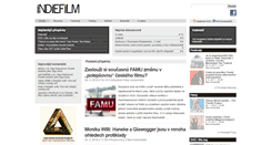 Desktop Screenshot of indiefilm.cz