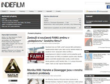 Tablet Screenshot of indiefilm.cz