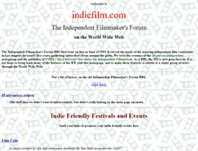 Tablet Screenshot of indiefilm.com